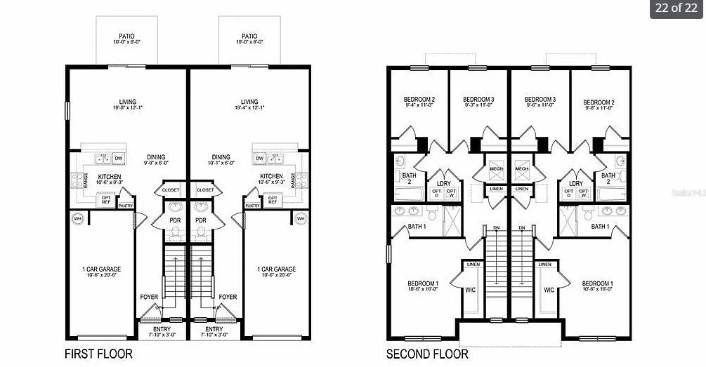 Brand New 3 Bedroom 3 Bath Town Home In Woodcreek — Wesley Chapel