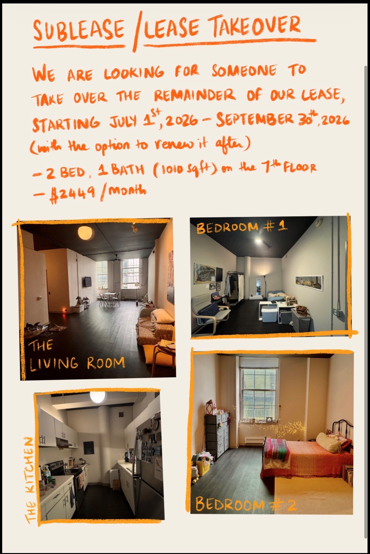 Sublet In South Loop