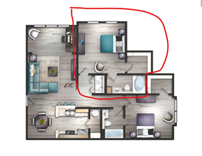 1 Bedroom Available For Sublease