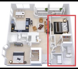 Furnished 1 Bed + Bath Available In 2B/2B Apartment –  Female Only