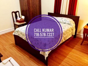 FULLY FURNISHED ROOM IN JACKSON HEIGHTS, RICHMOND HILL, GLEN OAKS, BELLEROSE, FLORAL PARK, NEW HYDE, PARK NEAR BUS TRAIN