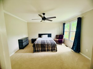 Bright & Sunny Fully Furnished Master Bedroom With Attached Bathroom For Rent