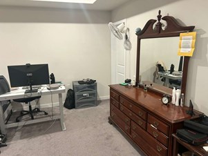 Fully Furnished Master Bedroom With Attached Bathroom
